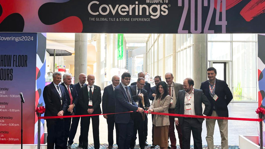 Inaugurazione Coverings 2024