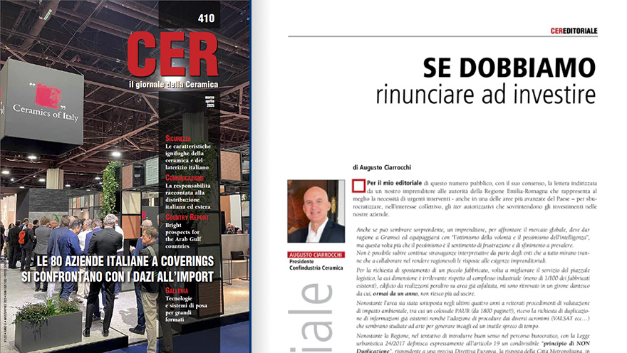 CER Giornale 410 - copertina + editoriale