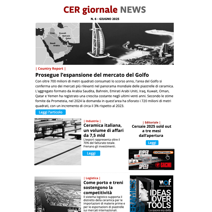 Newsletter CER Giornale NEWS