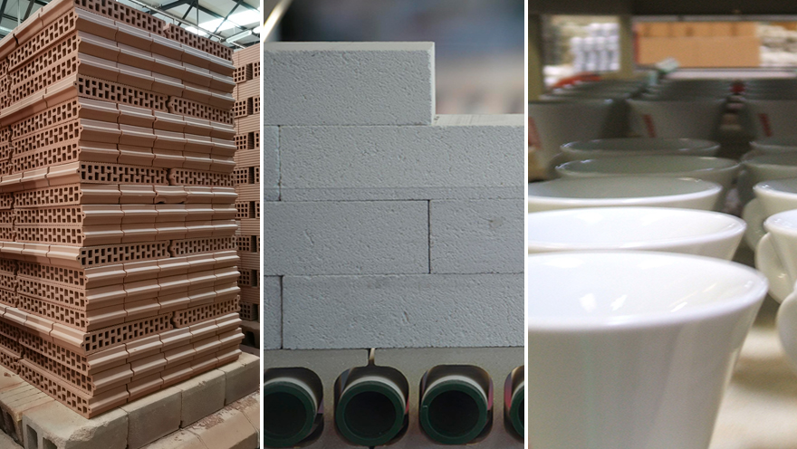 Produzione di laterizi, refrattari e stoviglie in ceramica